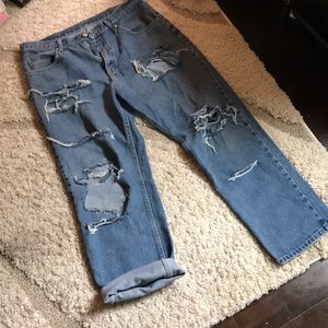 Vintage Wrangler ripped jeans